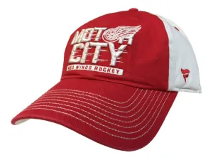 Detroit Red Wings Fanatics Red & Beige "Motor City" Adj. Strap Slouch Hat Cap