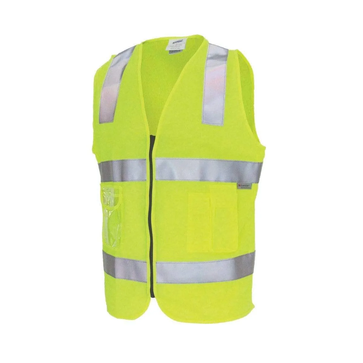 Dnc Workwear Day/night Side Panel Safety Vest With Generic R/tape - 3507