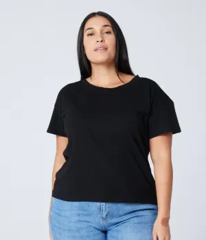 Easy Crop Tee - Black