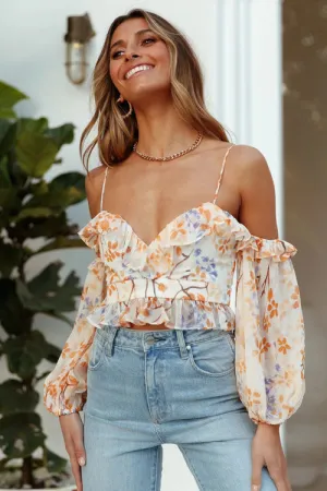 Easy To See Floral Crop Top