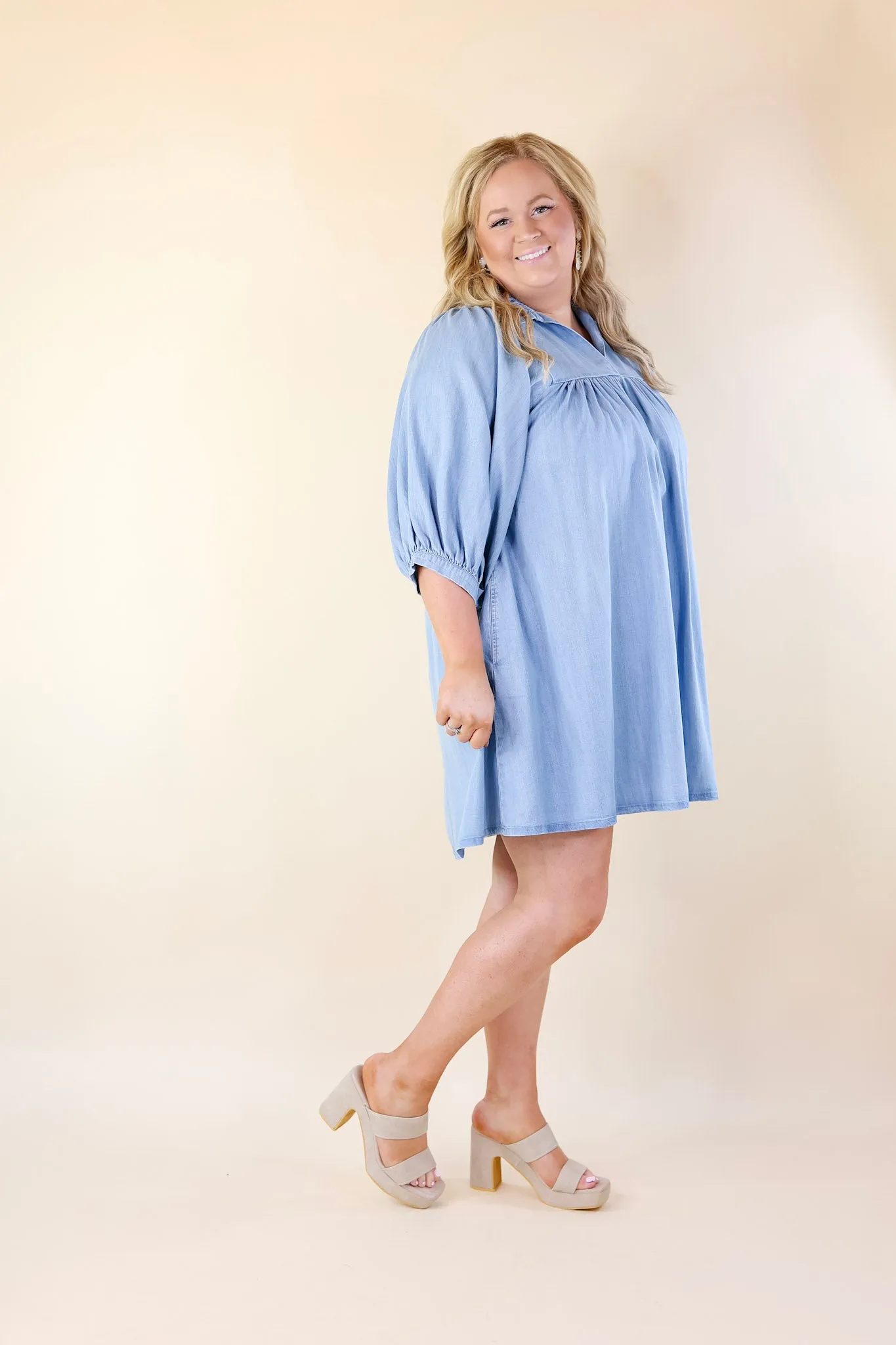 Emily McCarthy | Stella Dress in Denim