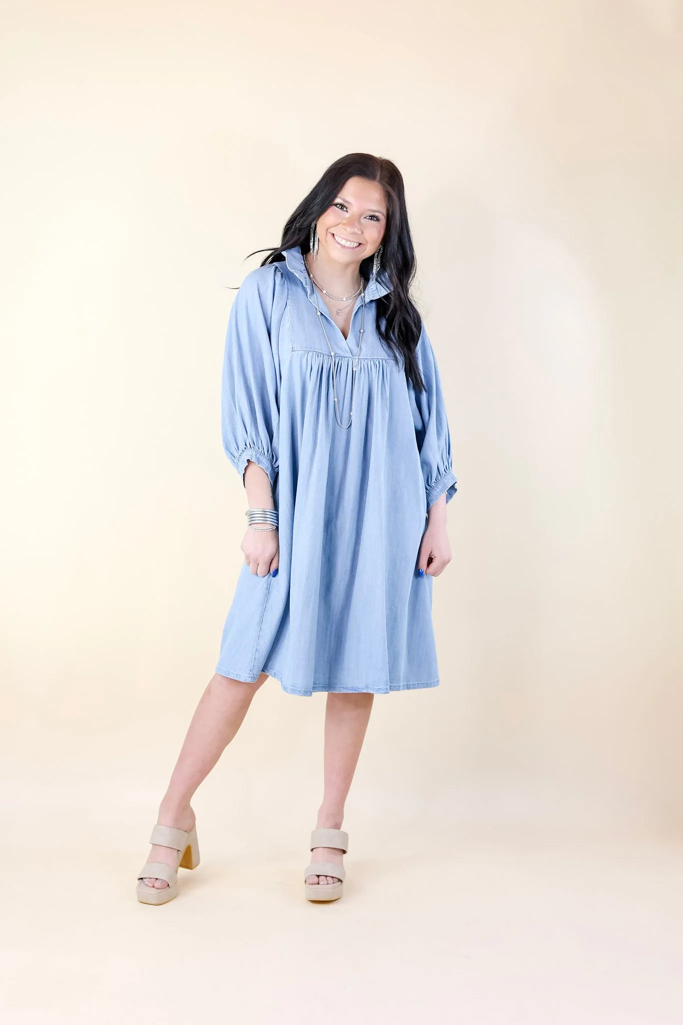 Emily McCarthy | Stella Dress in Denim