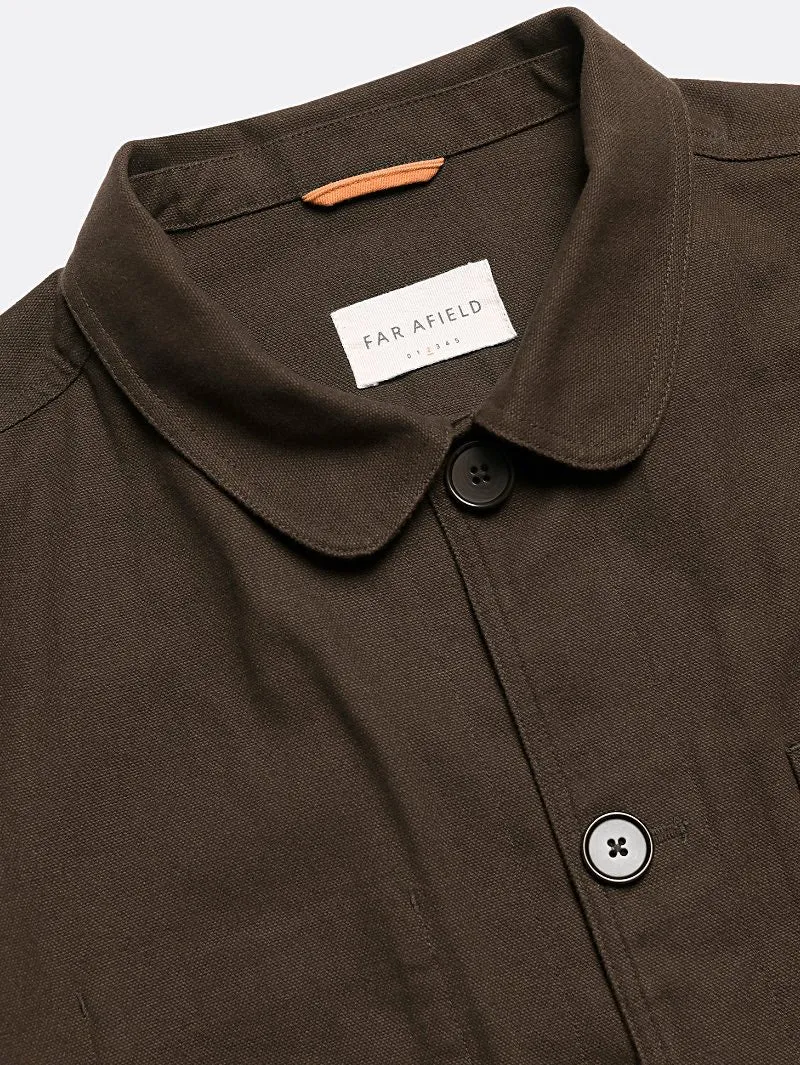 Far Afield Station Jacket - Brown Panama Twill