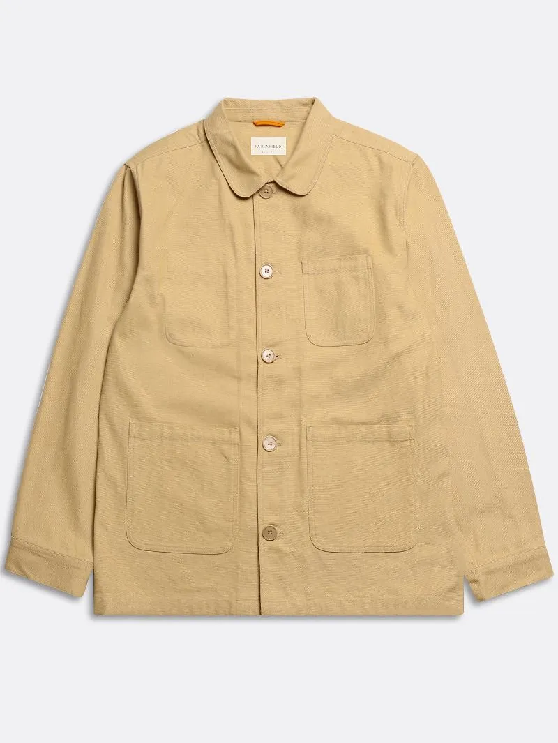 Far Afield Station Jacket - Sand Panama Twill