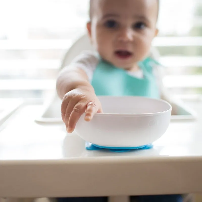 Feeding & Weaning No-Slip Suction Bowls (Blue & Yellow)