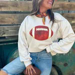 Football Watercolor Sweatshirt