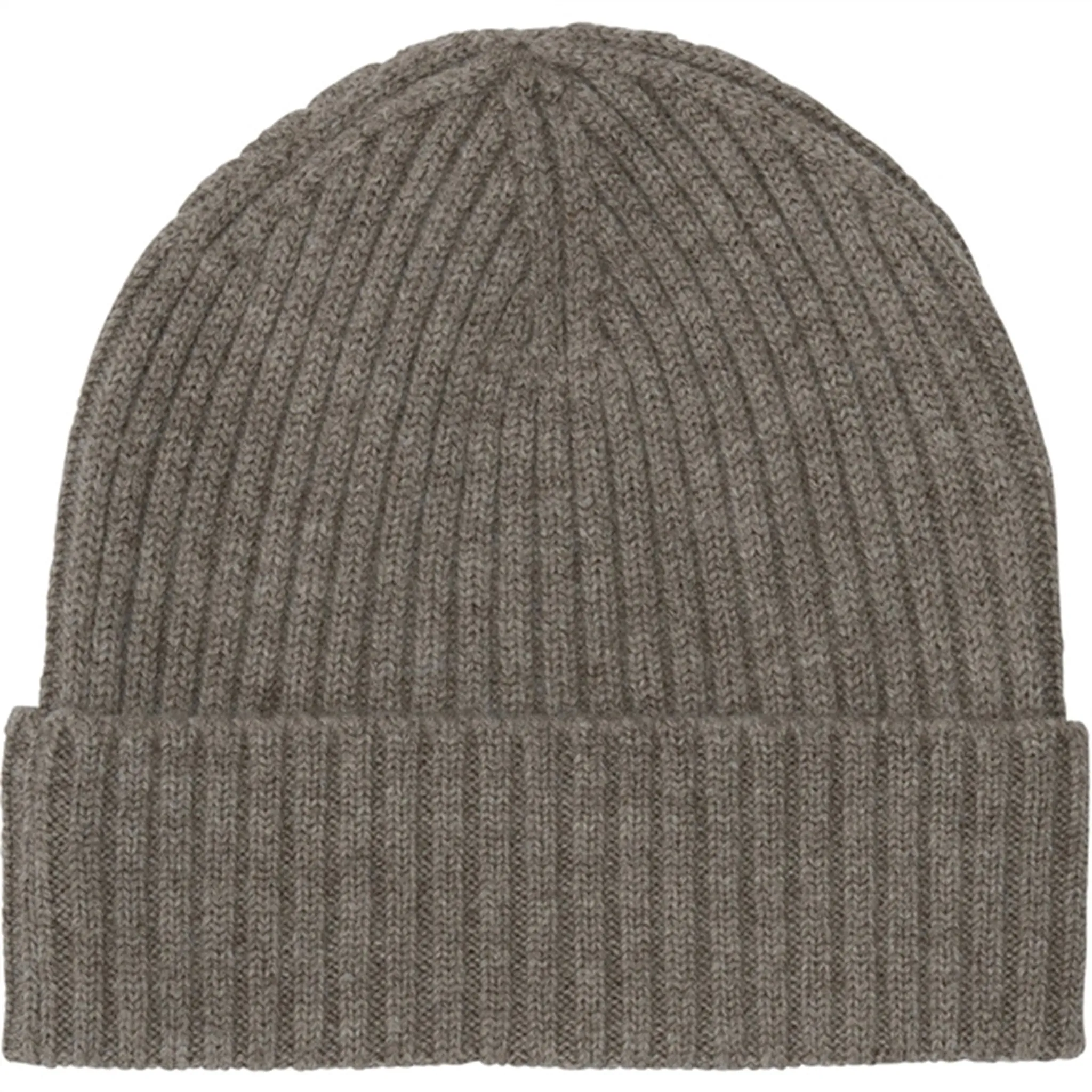 FUB Rib Beanie Beige Melange