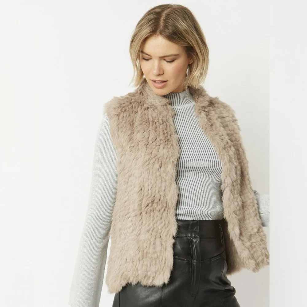 Fur Gilet Mocha by Jayley