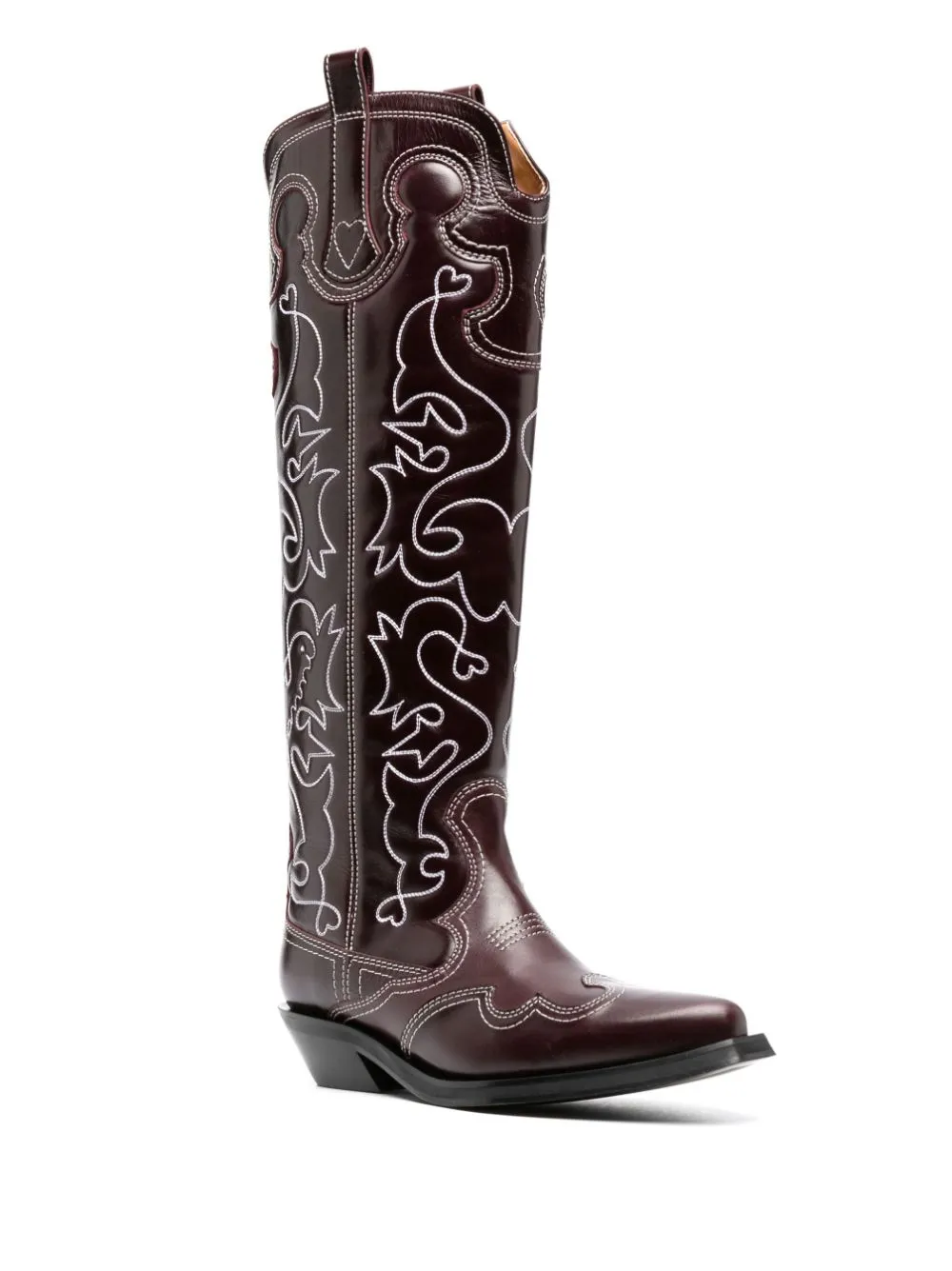 GANNI Boots Bordeaux