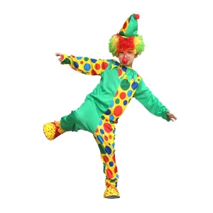 Halloween Boy Girl Clown Costume Cosplay Masquerade Magic Costume Circus Clown Suit