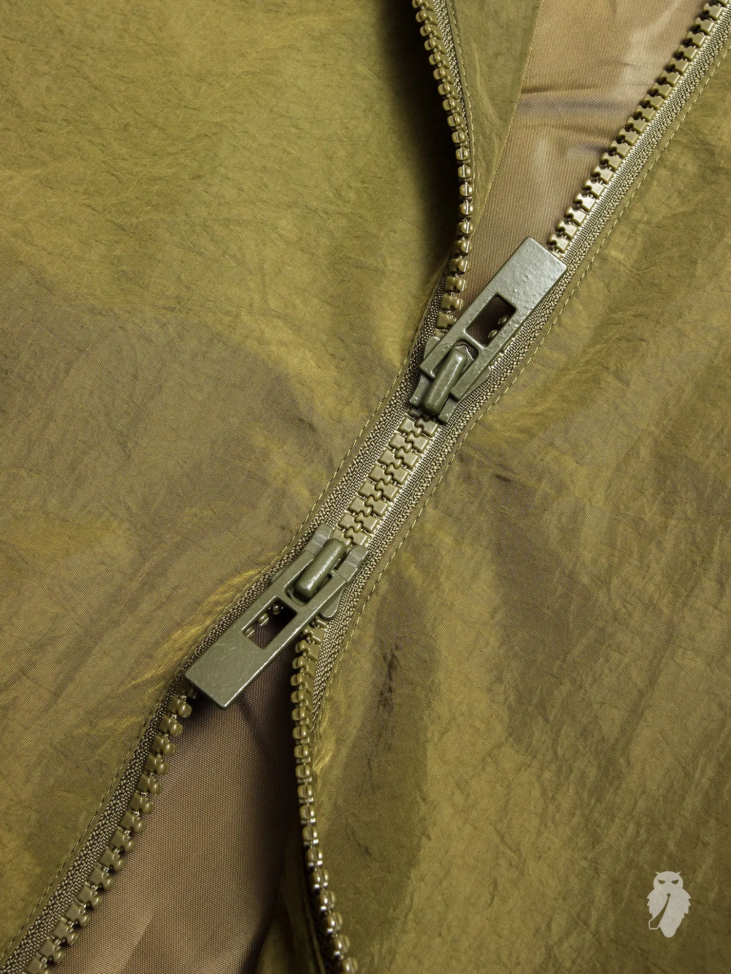 Hooded Track Jacket in Crisp Olive