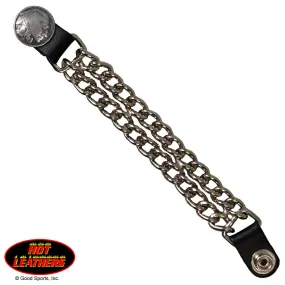 Hot Leathers Indian Head Chain Vest Extender