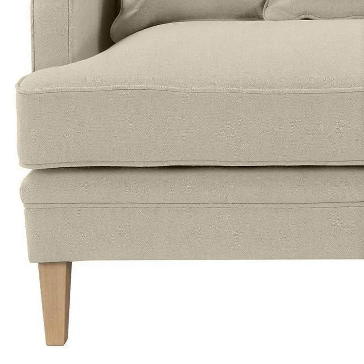 Hudson Beige 3 Seater Sofa