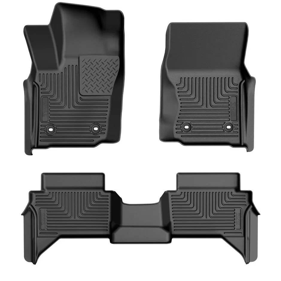 Husky X-Act Contour Front & Rear Floor Liners | 2024  Toyota Tacoma