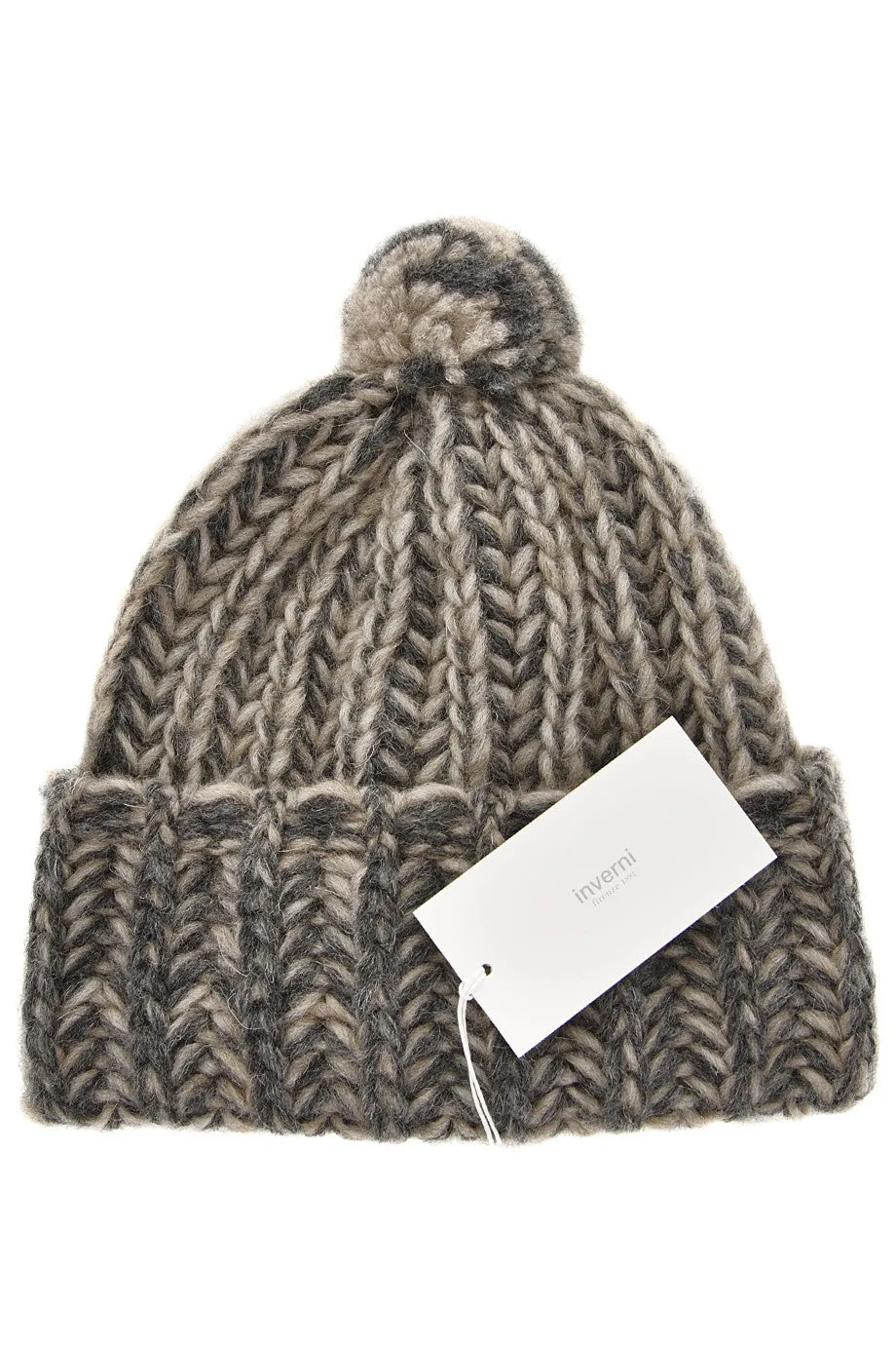 INVERNI EVEREST Brown Fishbone Beanie