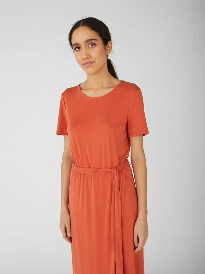 Jannie T-Shirt Dress (Rust)