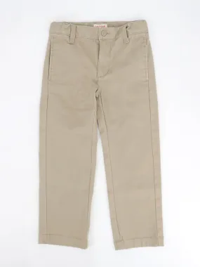 Kids Boy's Plain Solid Chino Pant,Beige