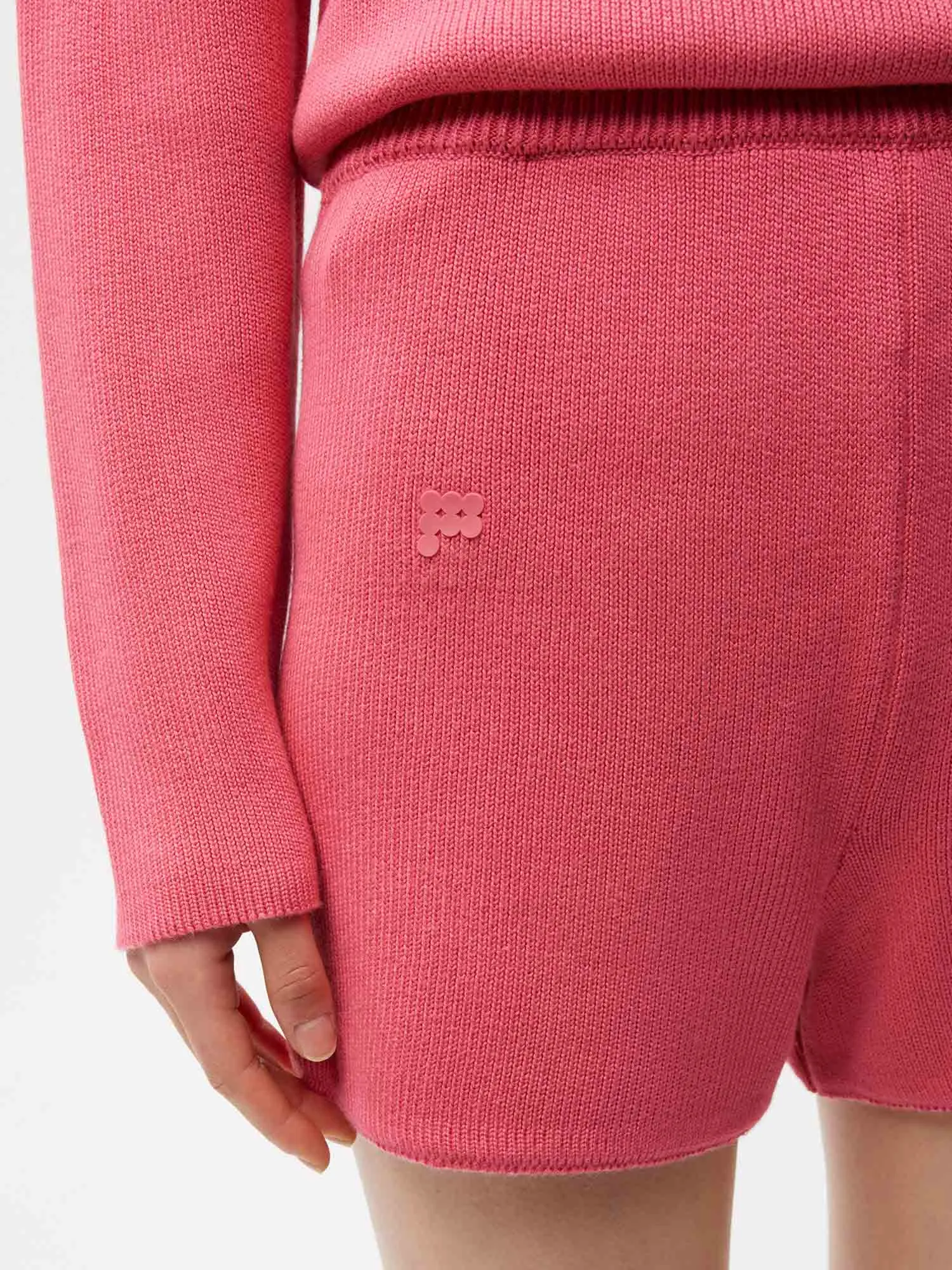 Knit Shorts—lotus pink