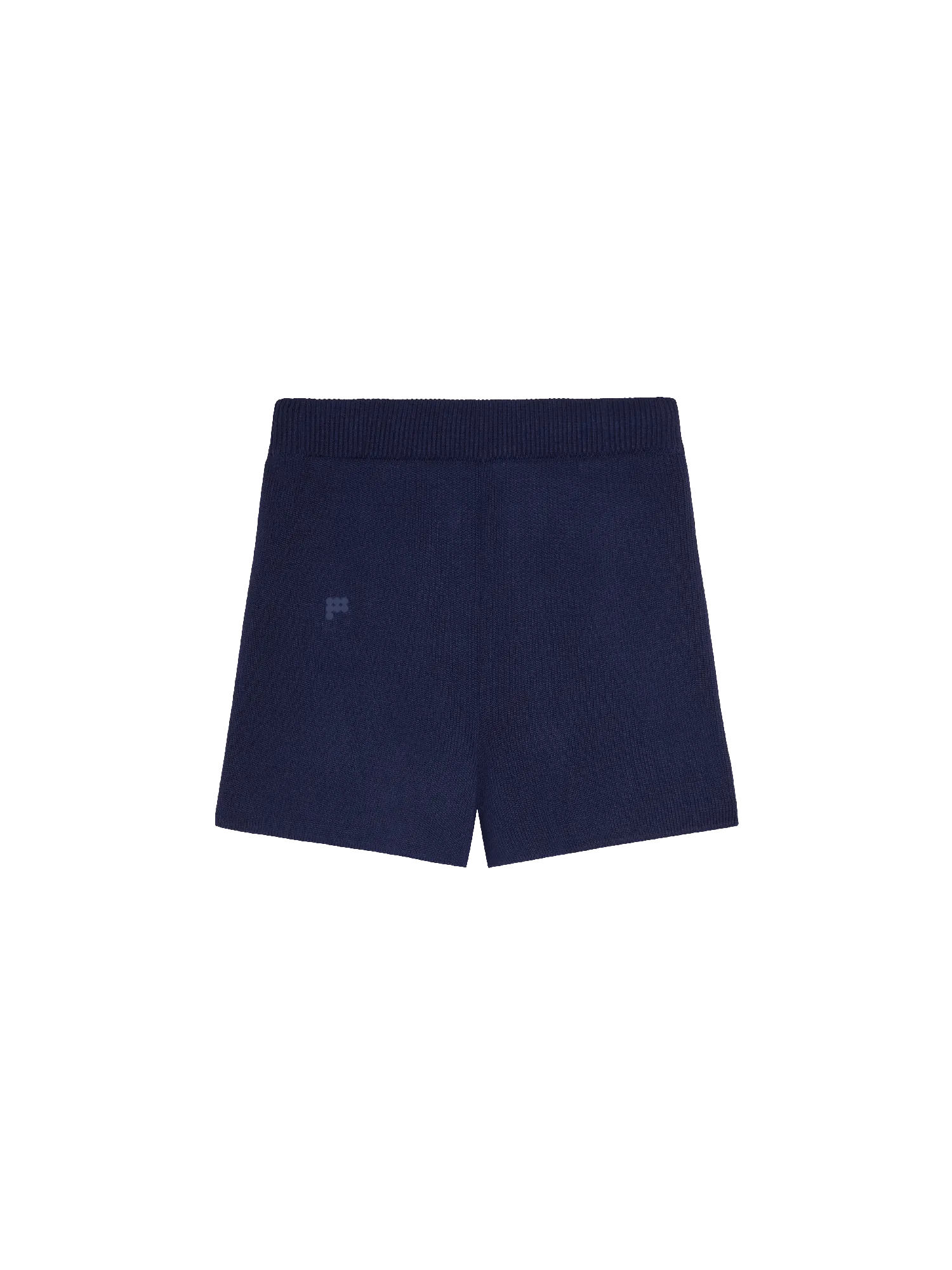 Knit Shorts—navy blue