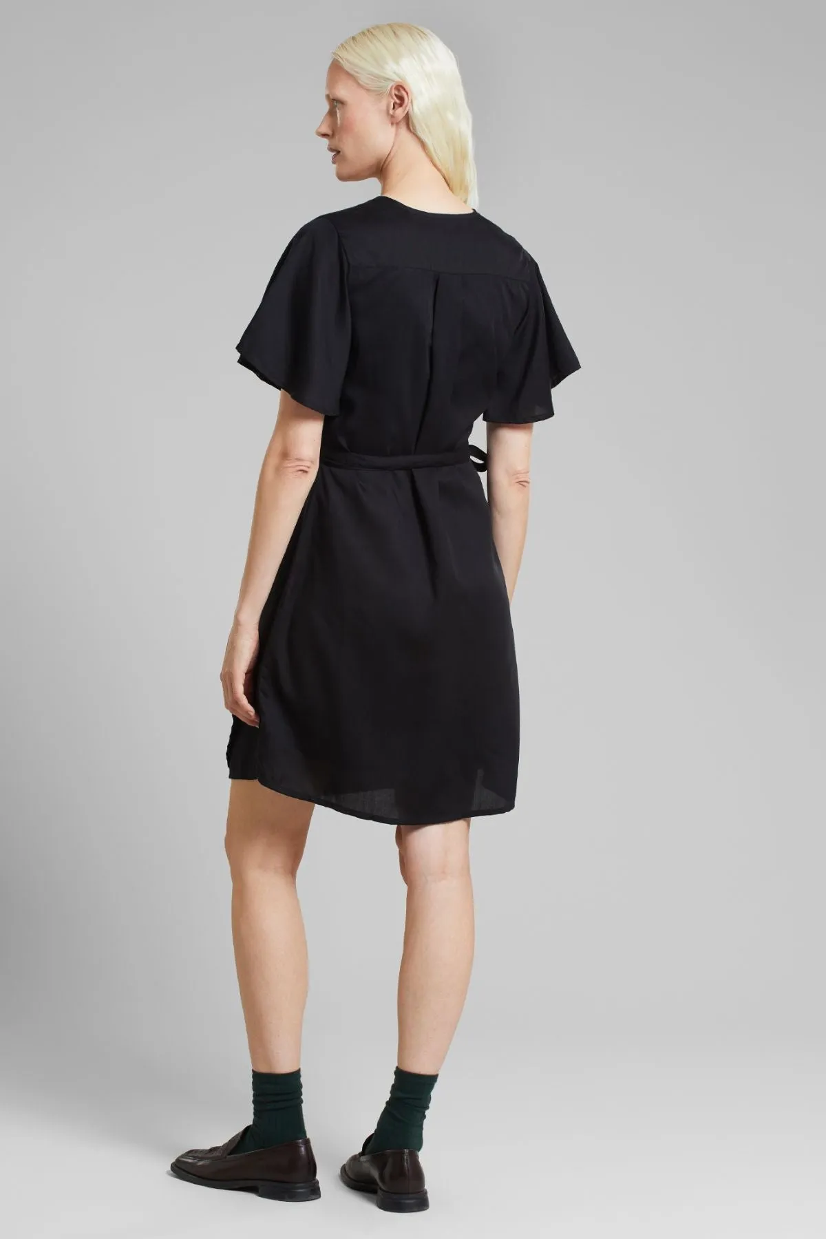 Kungshamn Black Wrap Dress Dedicated