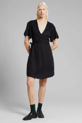 Kungshamn Black Wrap Dress Dedicated