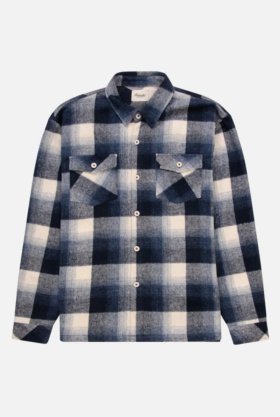 KUWALLA TEE FLANNEL OVERSHIRT - BLUE