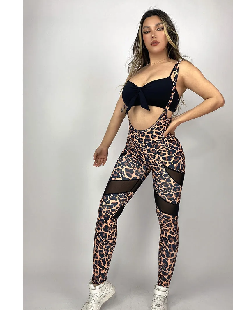 La Fitwear Suspension Legging Leo Mesh Leopard