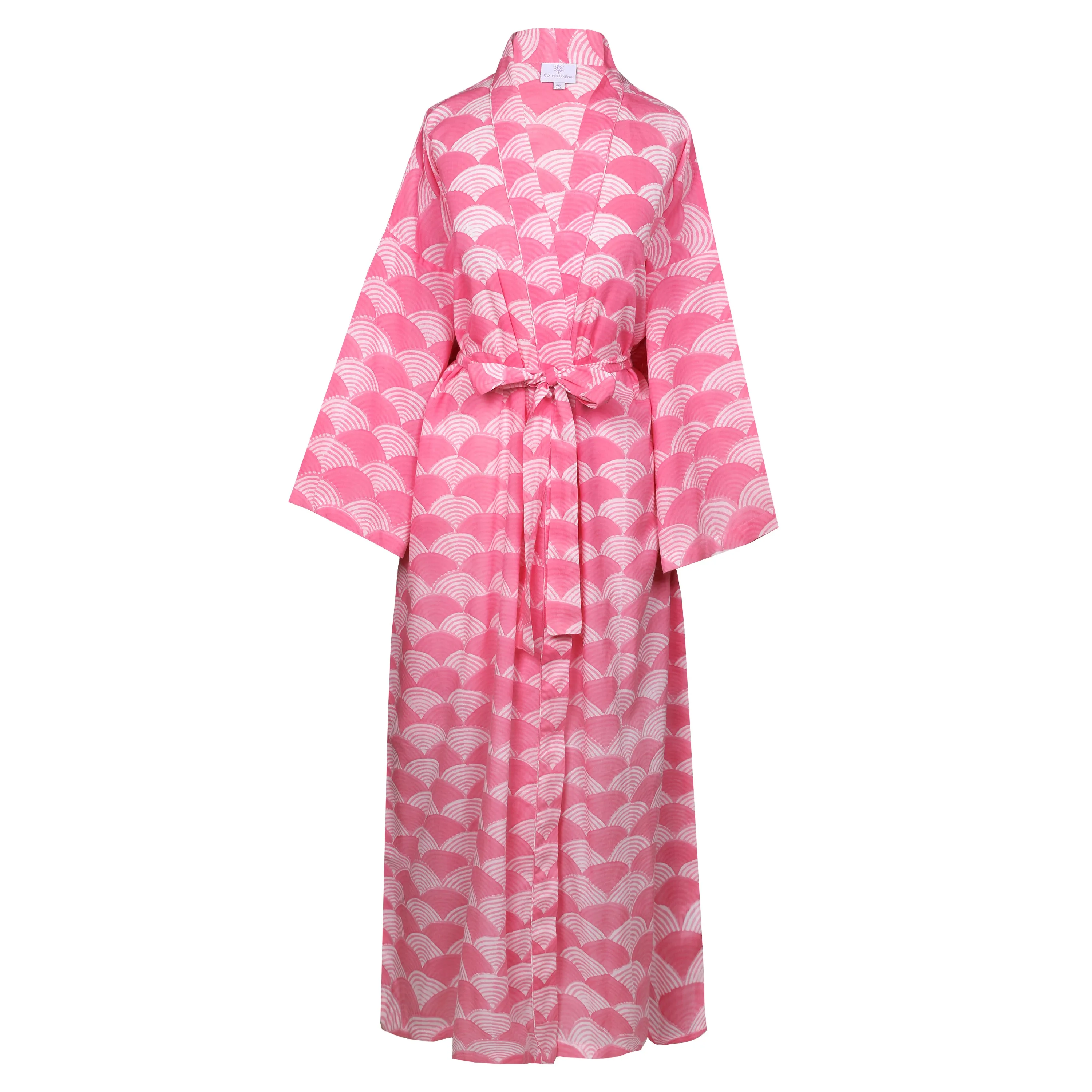 La Scala Camellia Pink Cotton Dress Robe