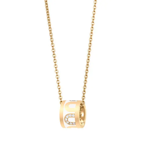 L'Arc de DAVIDOR Bead, 18k Yellow Gold with Lacquered Ceramic and Colonnato Diamonds