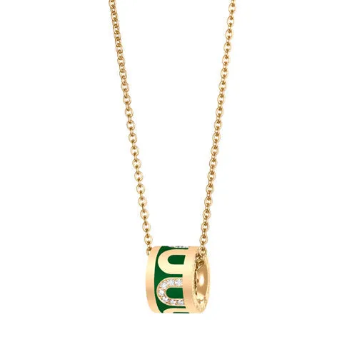 L'Arc de DAVIDOR Bead, 18k Yellow Gold with Lacquered Ceramic and Colonnato Diamonds