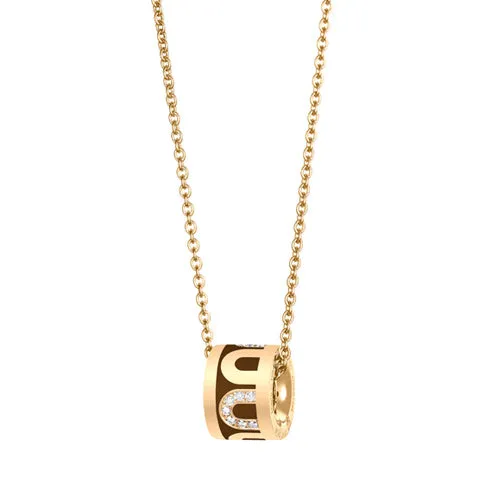 L'Arc de DAVIDOR Bead, 18k Yellow Gold with Lacquered Ceramic and Colonnato Diamonds