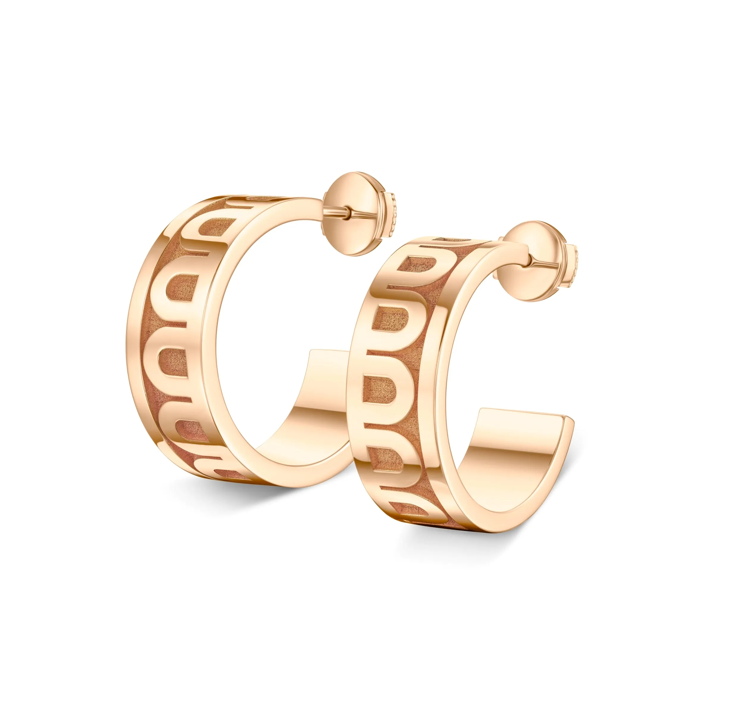 L'Arc de DAVIDOR Creole Earring PM, 18k Rose Gold with Satin Finish