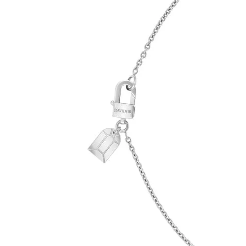 L'Arc de DAVIDOR Pendant PM, 18k White Gold with Lacquered Ceramic