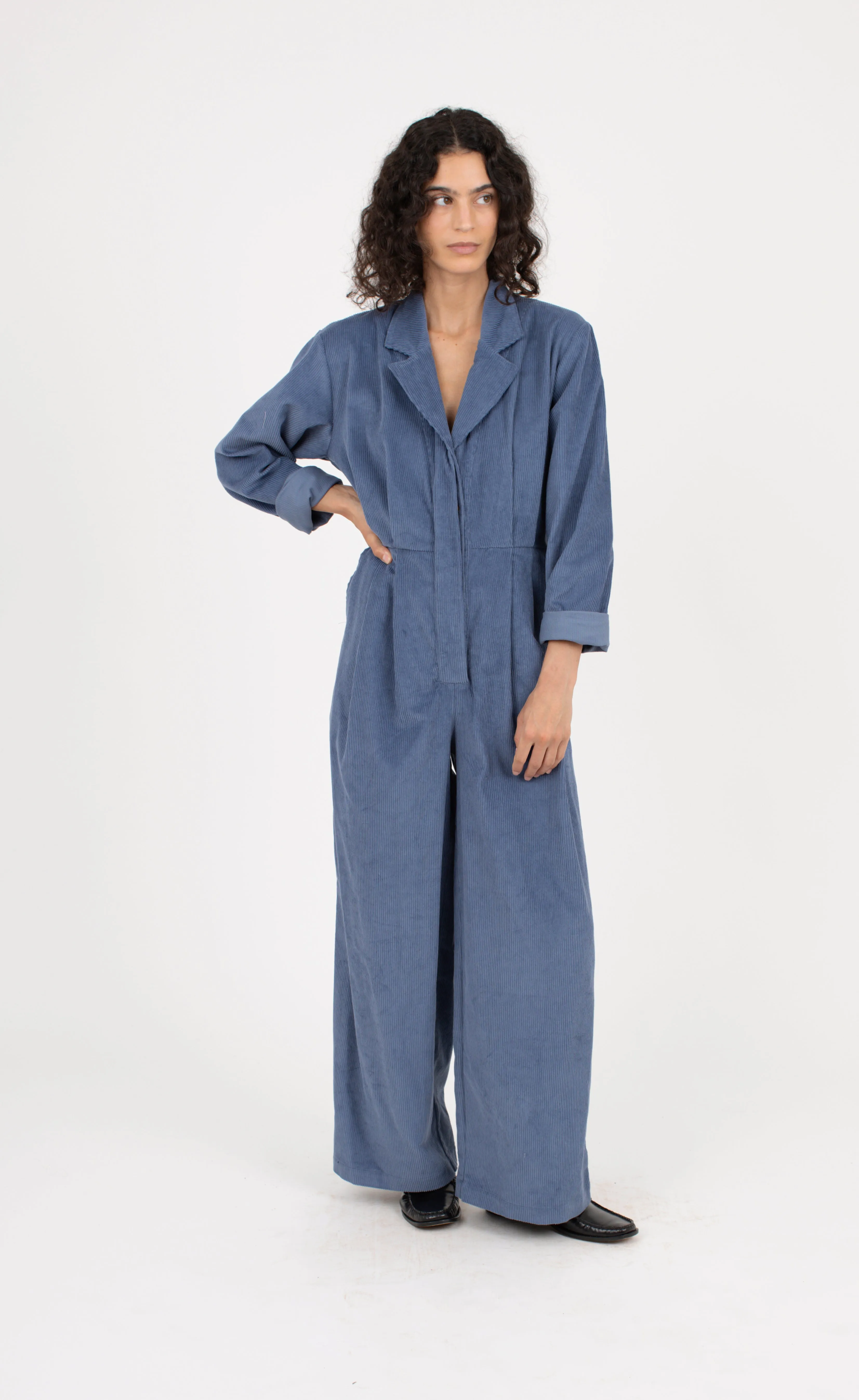 Lauren Jumpsuit, Slate Cord