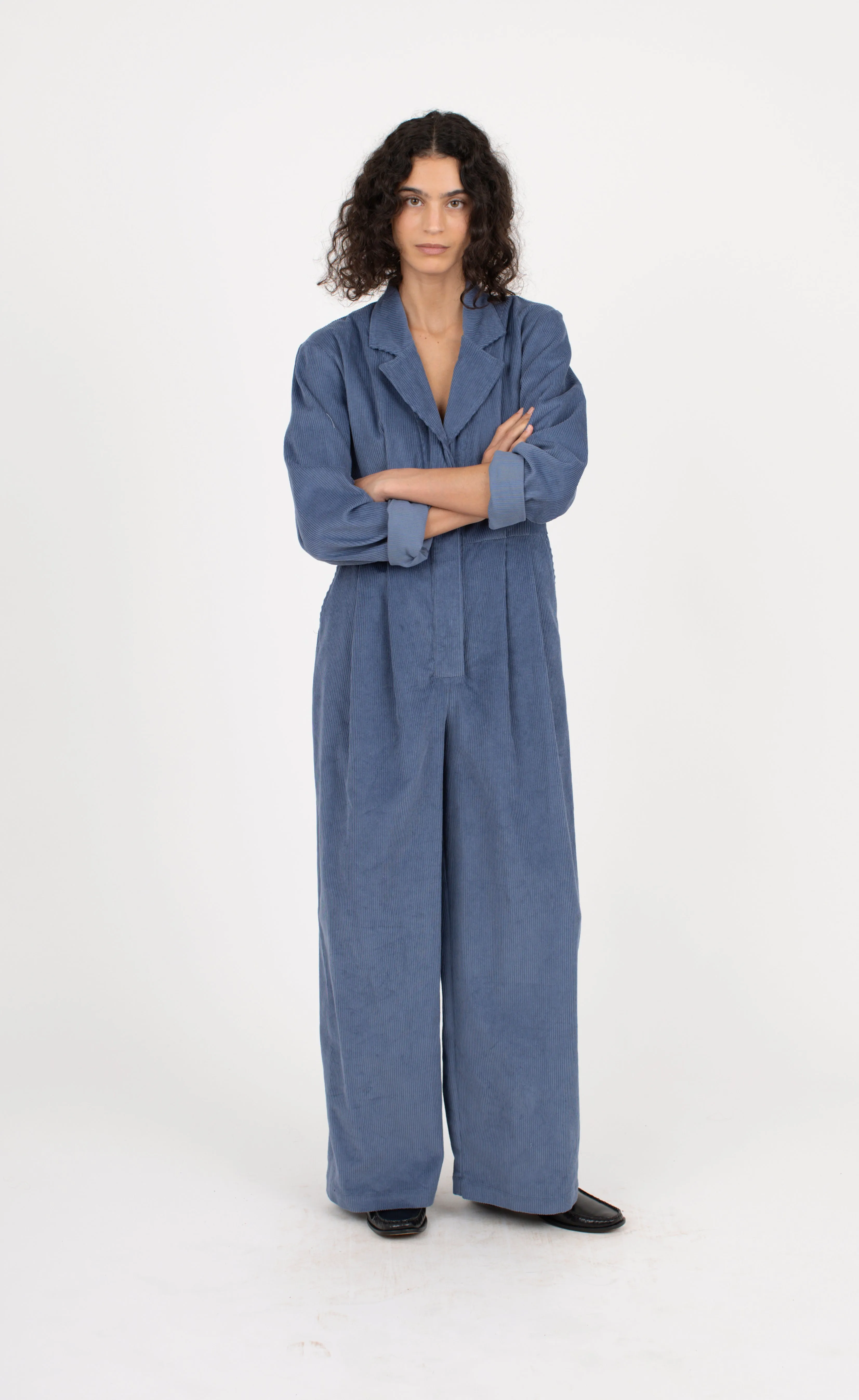 Lauren Jumpsuit, Slate Cord