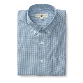 Lawrence Micro Gingham Cotton Poplin Sport Shirt