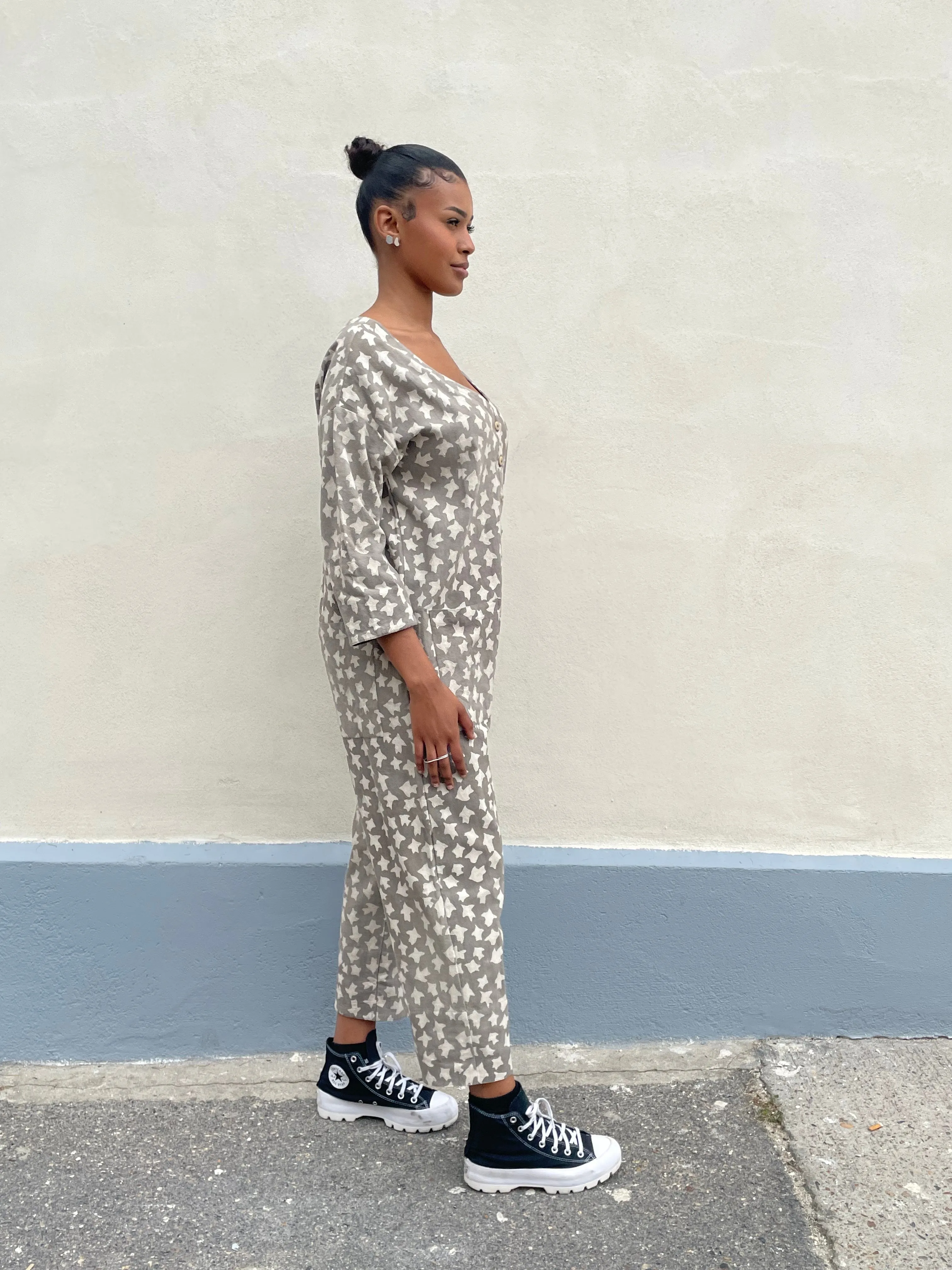 Liberté Grey Print Jumpsuit (S-L)