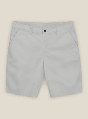 Light Gray Stretch Chino Shorts