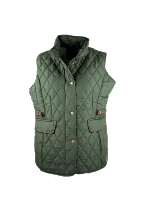 LJ001 - Ladies Maya Quilted Gilet - GREEN