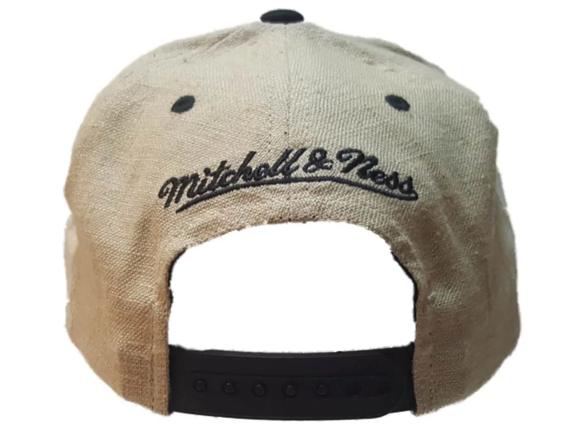 Los Angeles Kings Mitchell & Ness Beige Tweed Style Structured Flat Bill Hat Cap