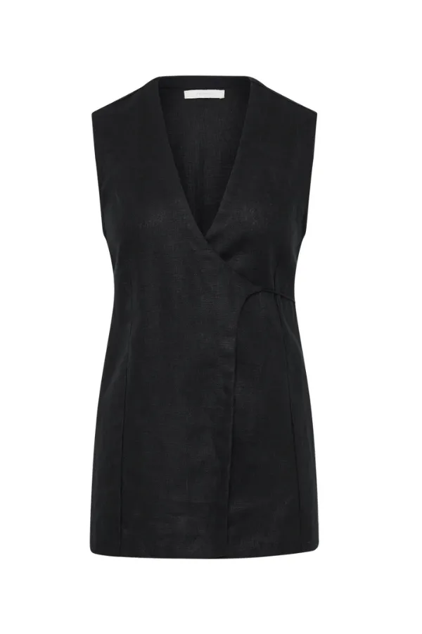 Lulea Wrap Vest Black