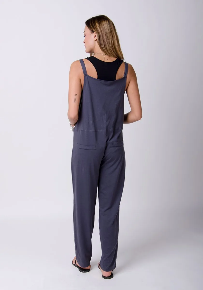 MABEL Jersey Jumpsuit in Charcoal