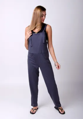 MABEL Jersey Jumpsuit in Charcoal