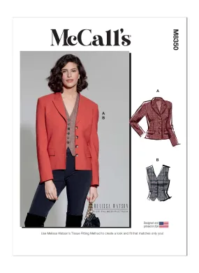 McCall's M8350 Misses' Blazer & Vest