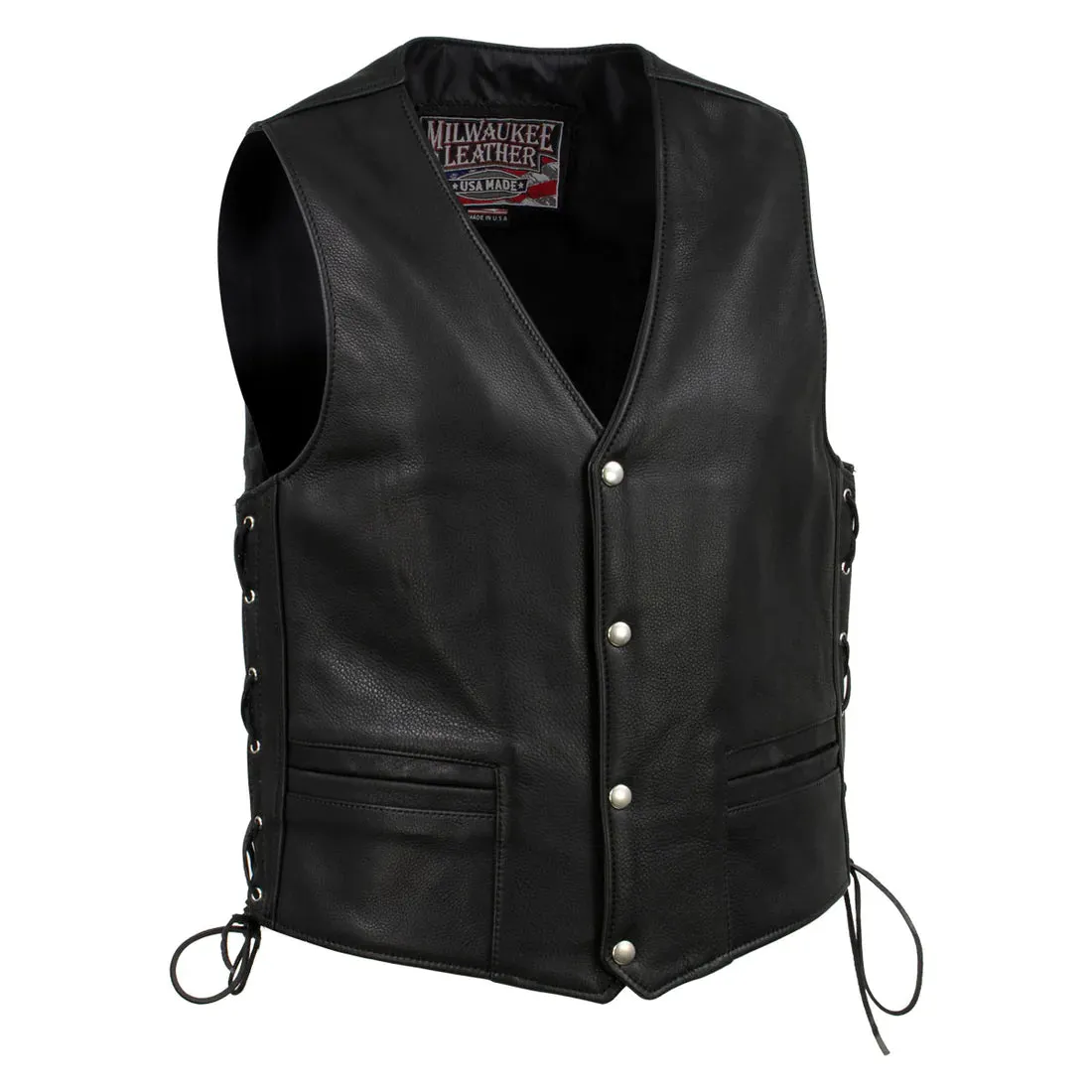 Men's 'Gaucho' Extra Long Back Vest USA Made MLVSM5003