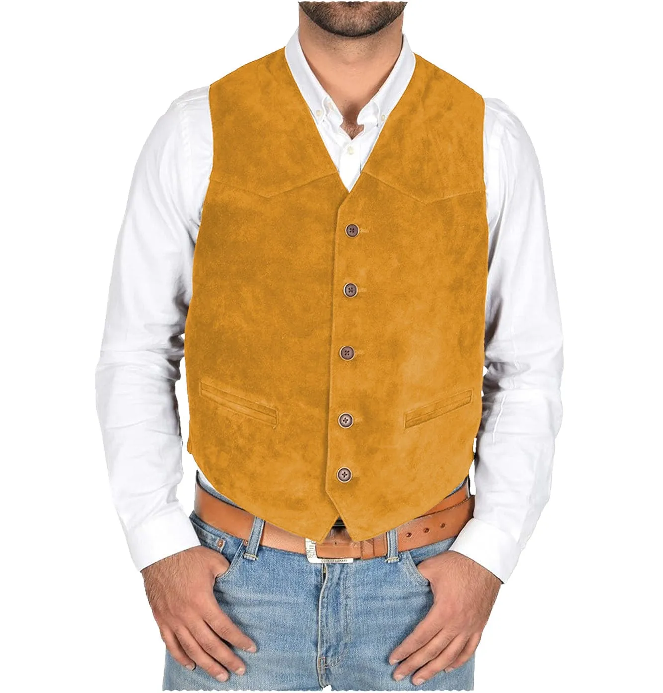 Men's Vest V Lapel Waistcoat