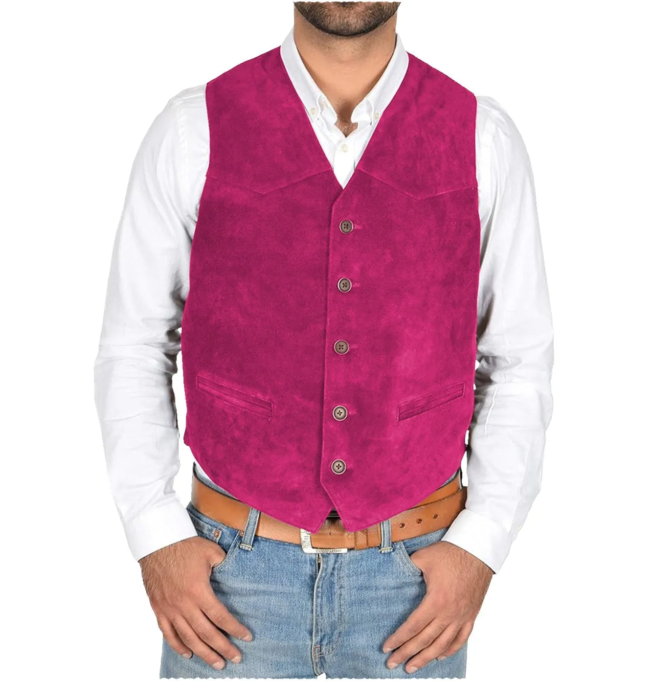 Men's Vest V Lapel Waistcoat