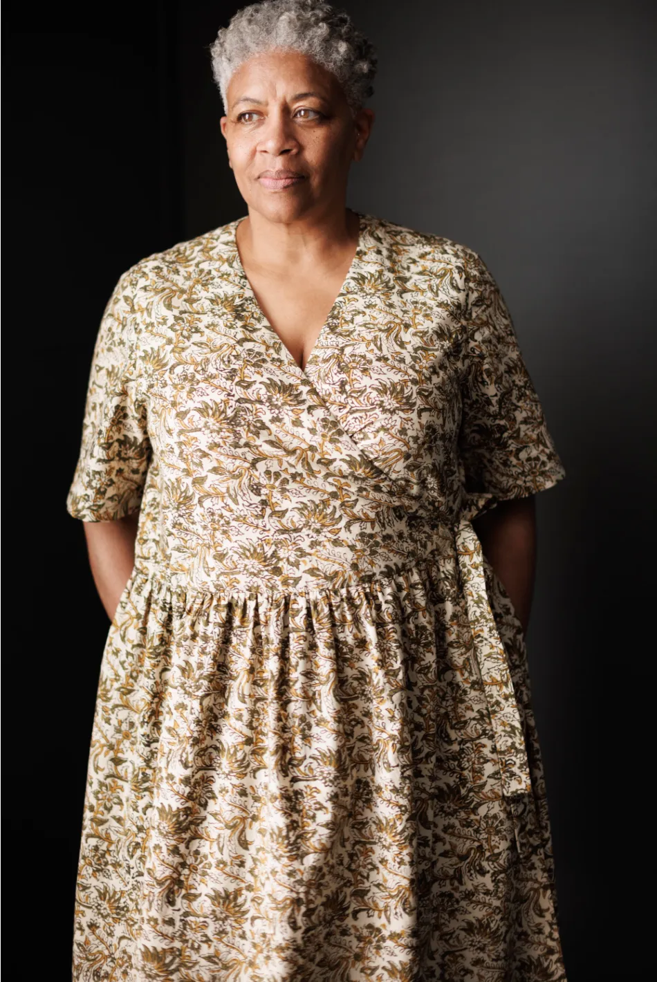 Merchant & Mills, Etta Wrap Dress PDF Pattern, two size ranges, with or without printing