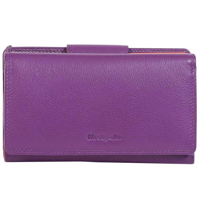 Modapelle - 7332 RFID Leather Multi Coloured Wallet