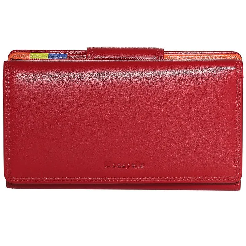 Modapelle - 7332 RFID Leather Multi Coloured Wallet